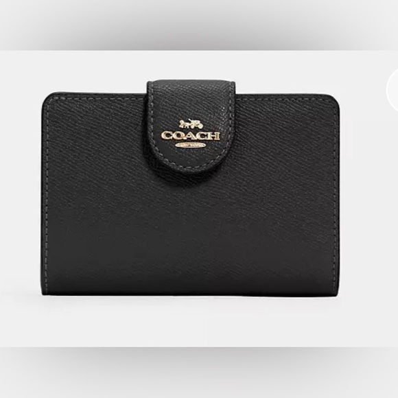 Coach Handbags - Coach Textured Black Bifold Wallet